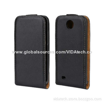 Leather Case with Flip, for HTC Desire 300, Manufacturer